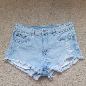 4/$20 H&M Blue Jean Shorts Distressed Style